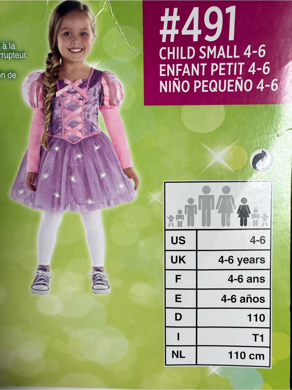 Disney Purple and Pink Fairy Princess Costume for Kids
